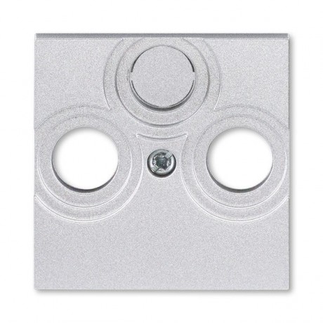 Накладка на розетку телевизионную ABB LEVIT, скрытый монтаж, серебро, 5011H-A00300 70