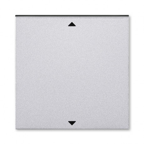 Клавиша для жалюзийного выключателя ABB LEVIT, серебро // дымчатый черный, 3299H-A00110 70