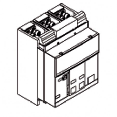 ABB Комплект силовых выводов стационарного выключателя F на нижние выводы E4.2 F 3шт, 1SDA074132R1