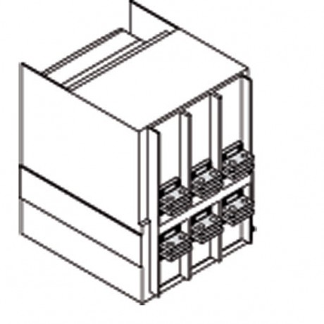 ABB Комплект силовых выводов фиксированной части HR//VR E1.2 W FP 3шт, 1SDA073949R1