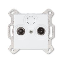 Розетка ABB LEVIT, скрытый монтаж, белый, 5011H-A03503 03W