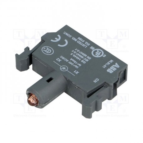 ABB Патрон MLBL-01R со встроенным светодиодом красный 24В AC//DC, 1SFA611621R1011