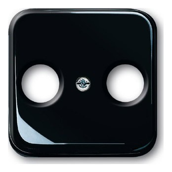 Накладка на розетку телевизионную ABB REFLEX, скрытый монтаж, черный, 2531-215