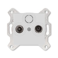 Розетка ABB LEVIT, скрытый монтаж, серый, 5011H-A03503 16W