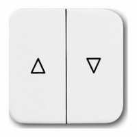 Клавиша для жалюзийного выключателя ABB REFLEX, альпийский белый, 2504-214-500