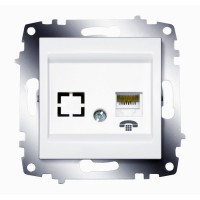 Розетка ABB COSMO, скрытый монтаж, белый, 619-010200-221