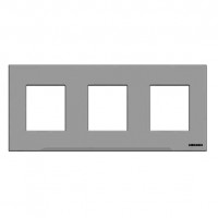 Рамка 3 поста ABB ZENIT, белое стекло, N2273 CB